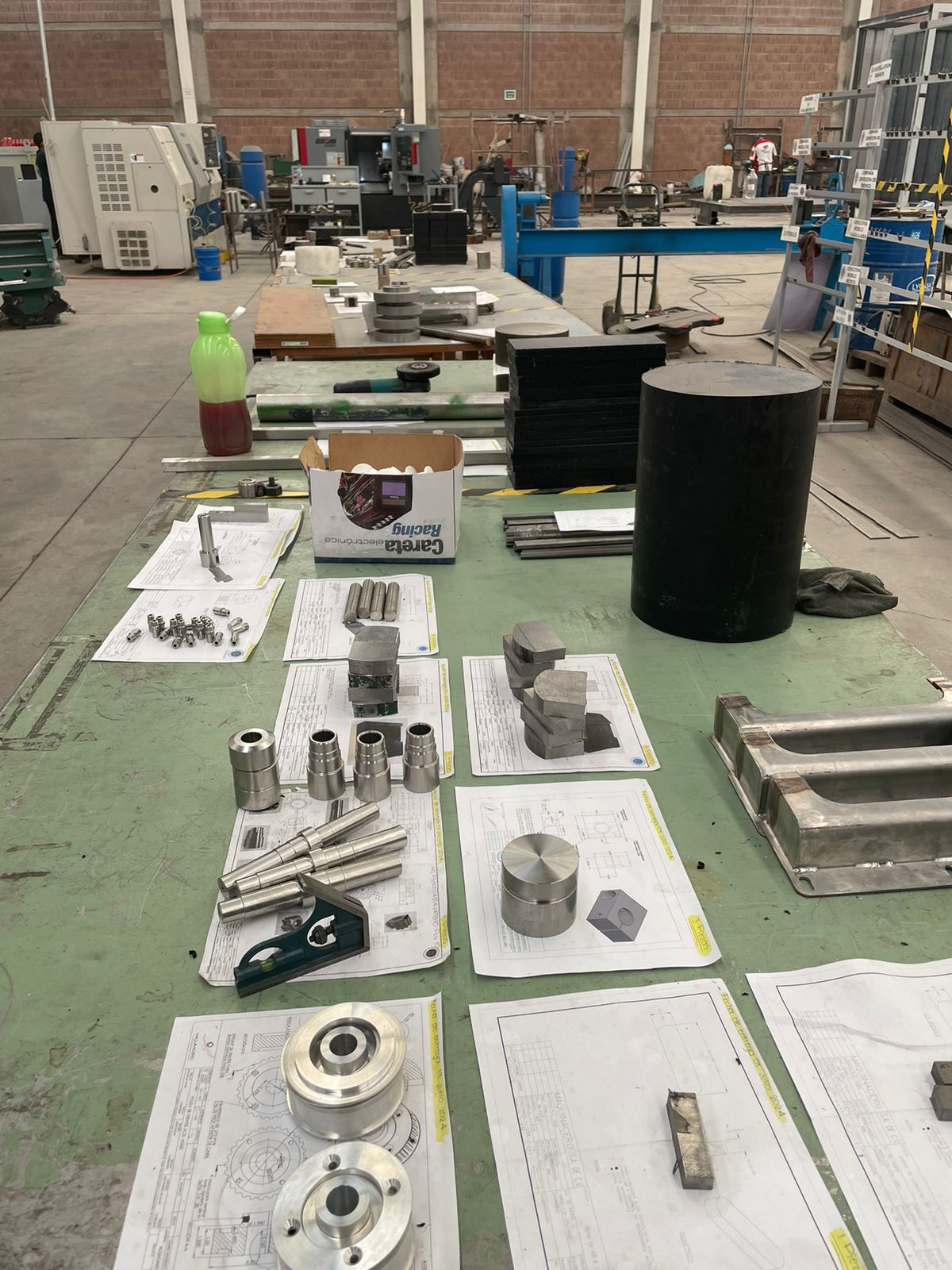 Machined biorefinery components and engineering drawings